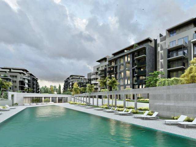 New complex under construction in Aksu district, Antalya