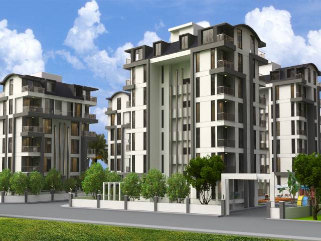 Apartment in a new complex under construction in the center of Gazipasa