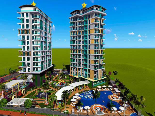 Apartment in a new large complex in Mahmutlar