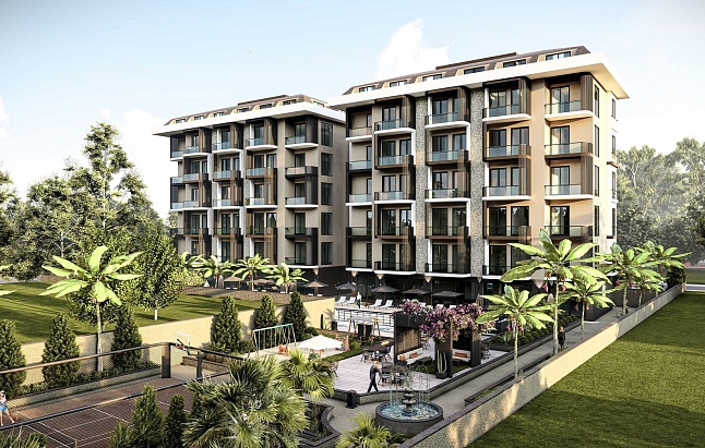 Apartment in a new complex 250 meters from the sea