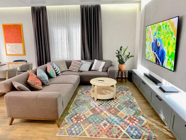 Apartment in Avsallar with mountain view
